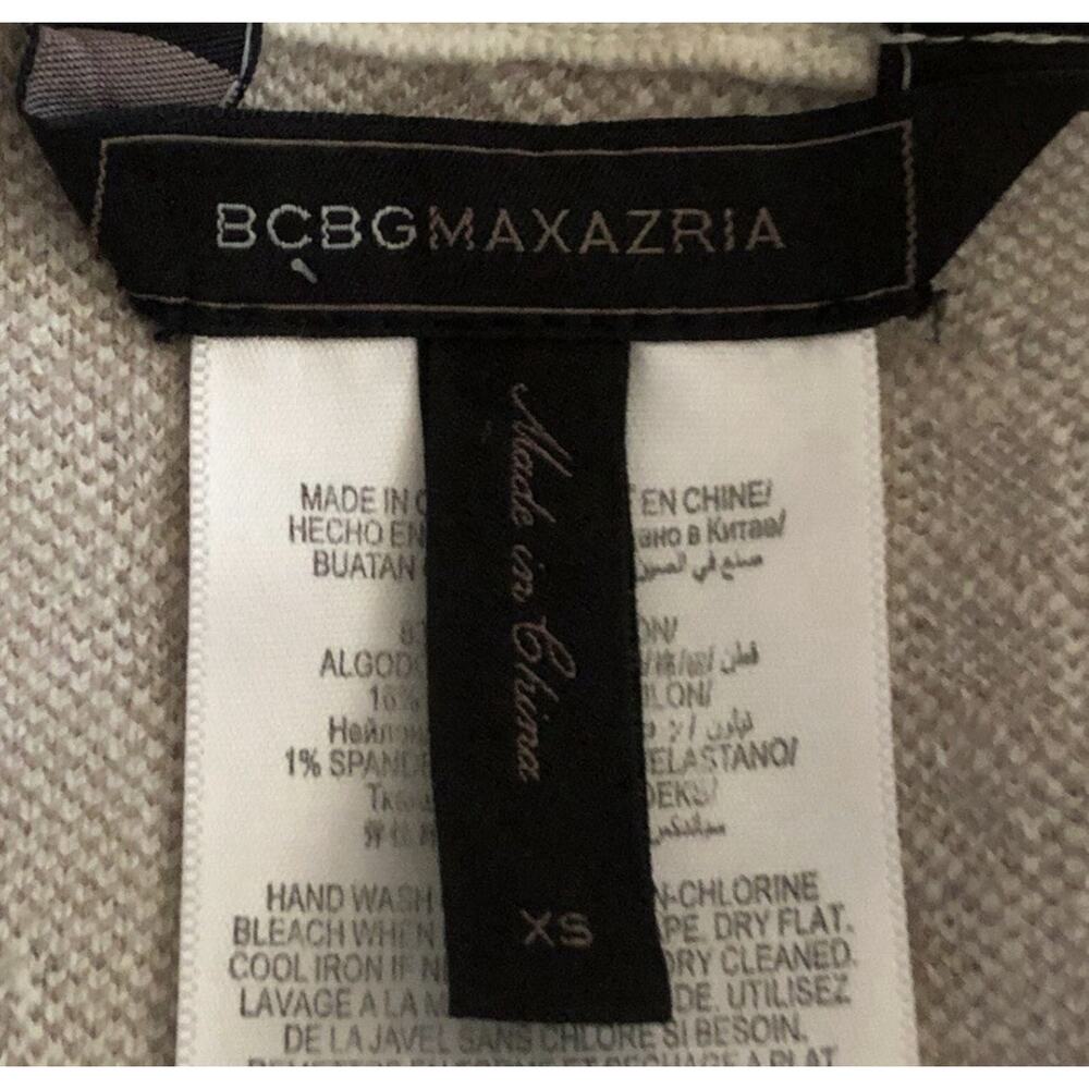 BCBGMaxAzria White Cream Stretch Jacket Front Zip Asymmetrical Hem Women’s XS - Picture 5 of 13